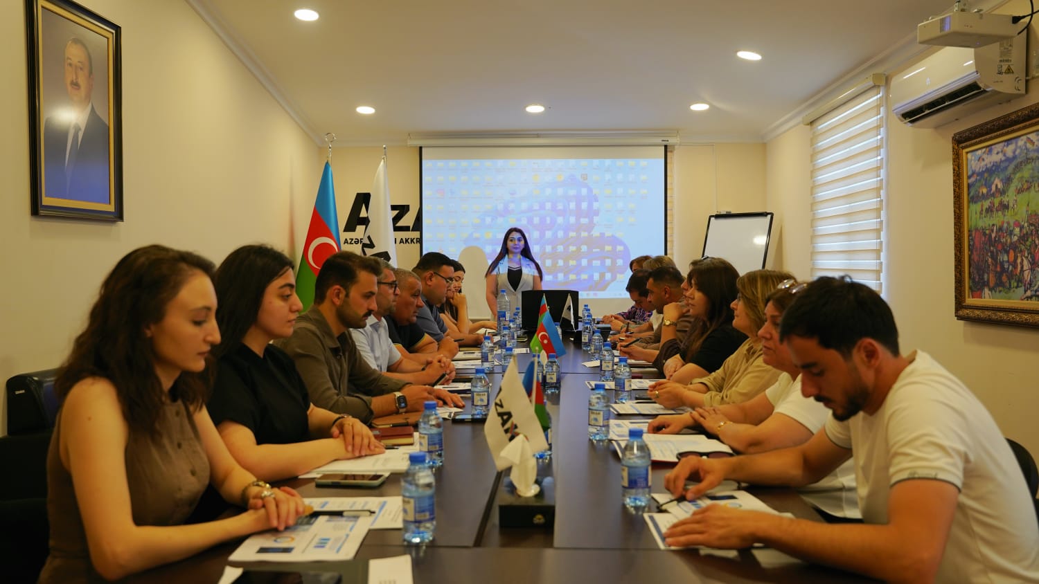 AzAK-da sınaq və kalibrləmə laboratoriyalarının  səlahiyyətliliyinə dair ümumi tələblər mövzusunda növbəti təlim keçirilib